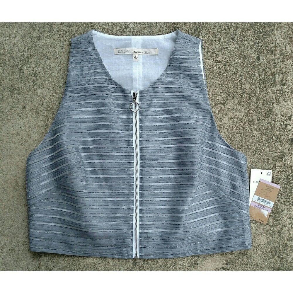 NWT Rachel Roy seaside denim crop too. Sz 6